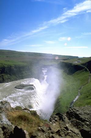 Schlucht nach dem Gullfoss