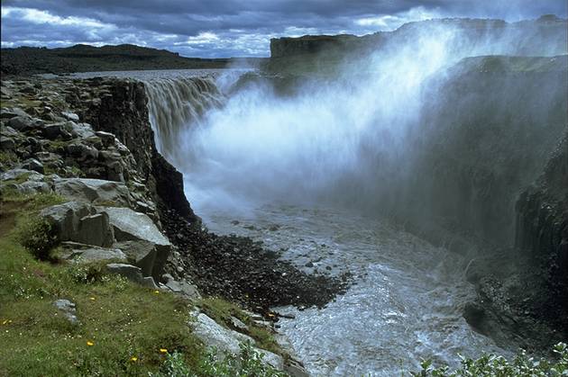 Gischt des Dettifoss