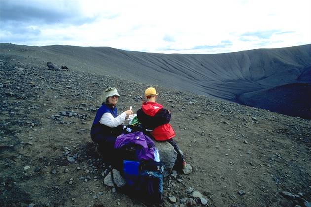 Breakfest on top of the vulcano