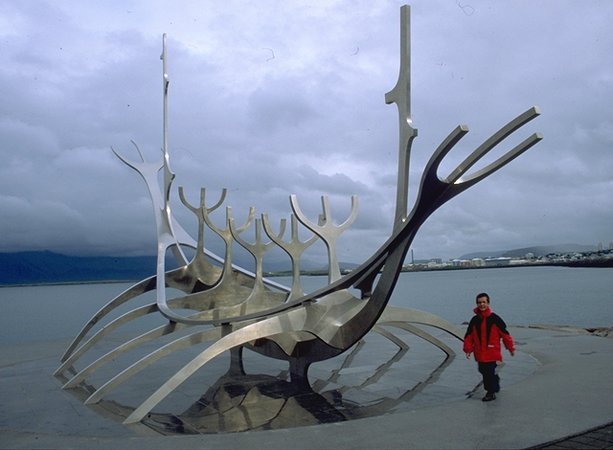 Viking ship in Reykjavík