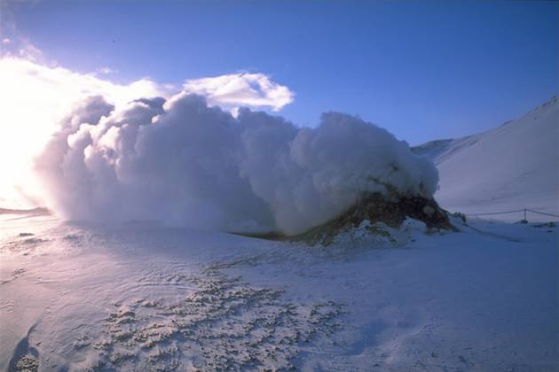 Dampfquelle im Hverarönd