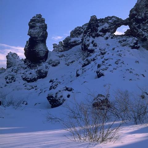 Felsen in Dimmuborgir